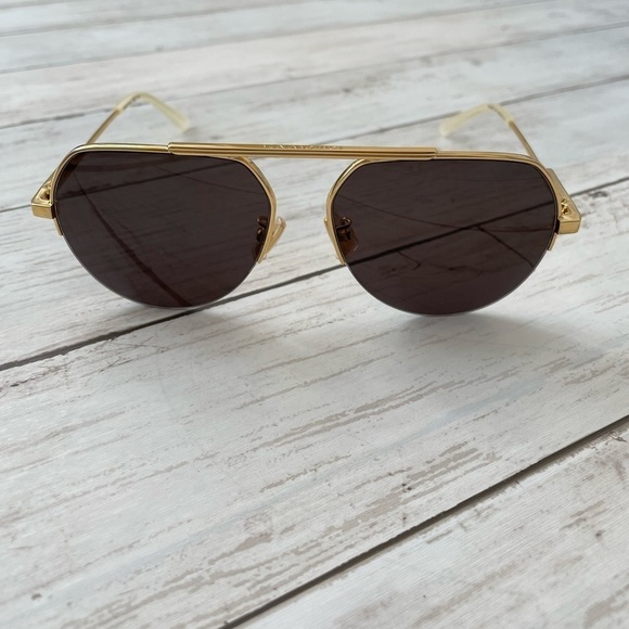 Bottega Veneta 1150 S-004 shiny gold Mens Sunglasses